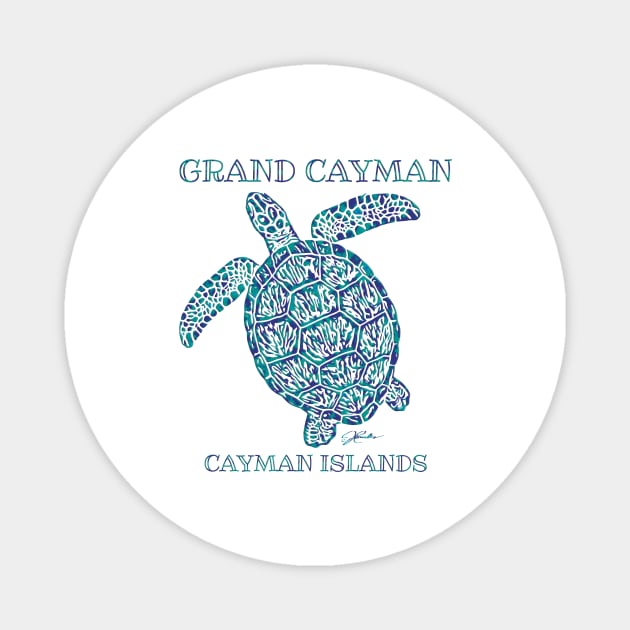 Grand Cayman, Cayman Islands, Sea Turtle Magnet by jcombs